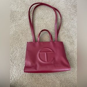 Telfar Medium Shopping Bag Oxblood Red